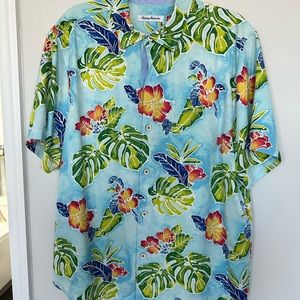 Tommy Bahama Men's Silk Shirt Size Large
